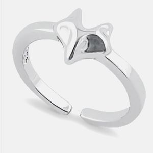 -Sterling Silver Fox Toe Ring. SALE 10.00